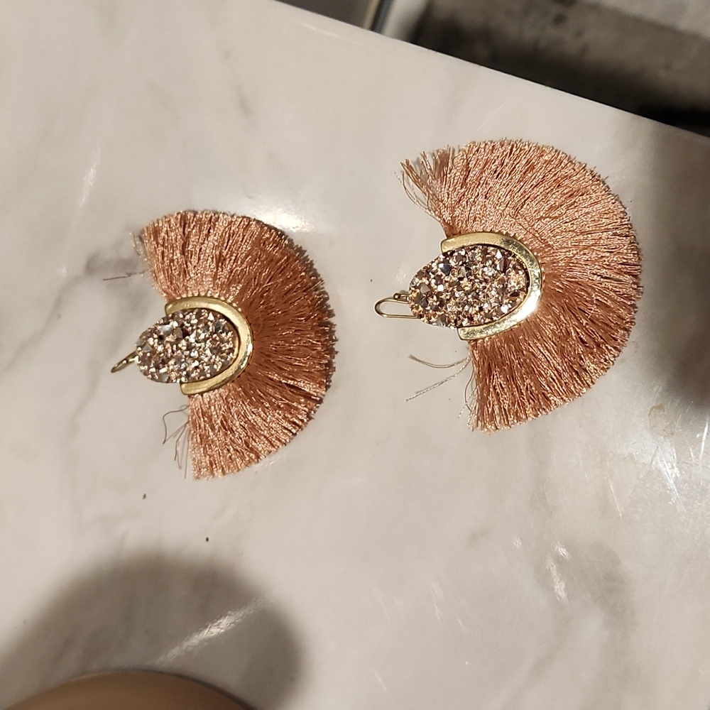 Earrings crystal clear stone